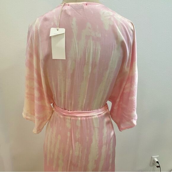 StarkX Women's Silky Maya Maxi Dress in Pink Tie-Dye Sz Small NWT - Picture 5 of 8